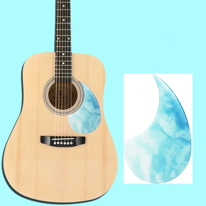 Guitar Stickers Universal Self-adhesive Anti-scratch Paster Protective Thicken Water Drop Shaped Folk Acoustic Guitar Sticker