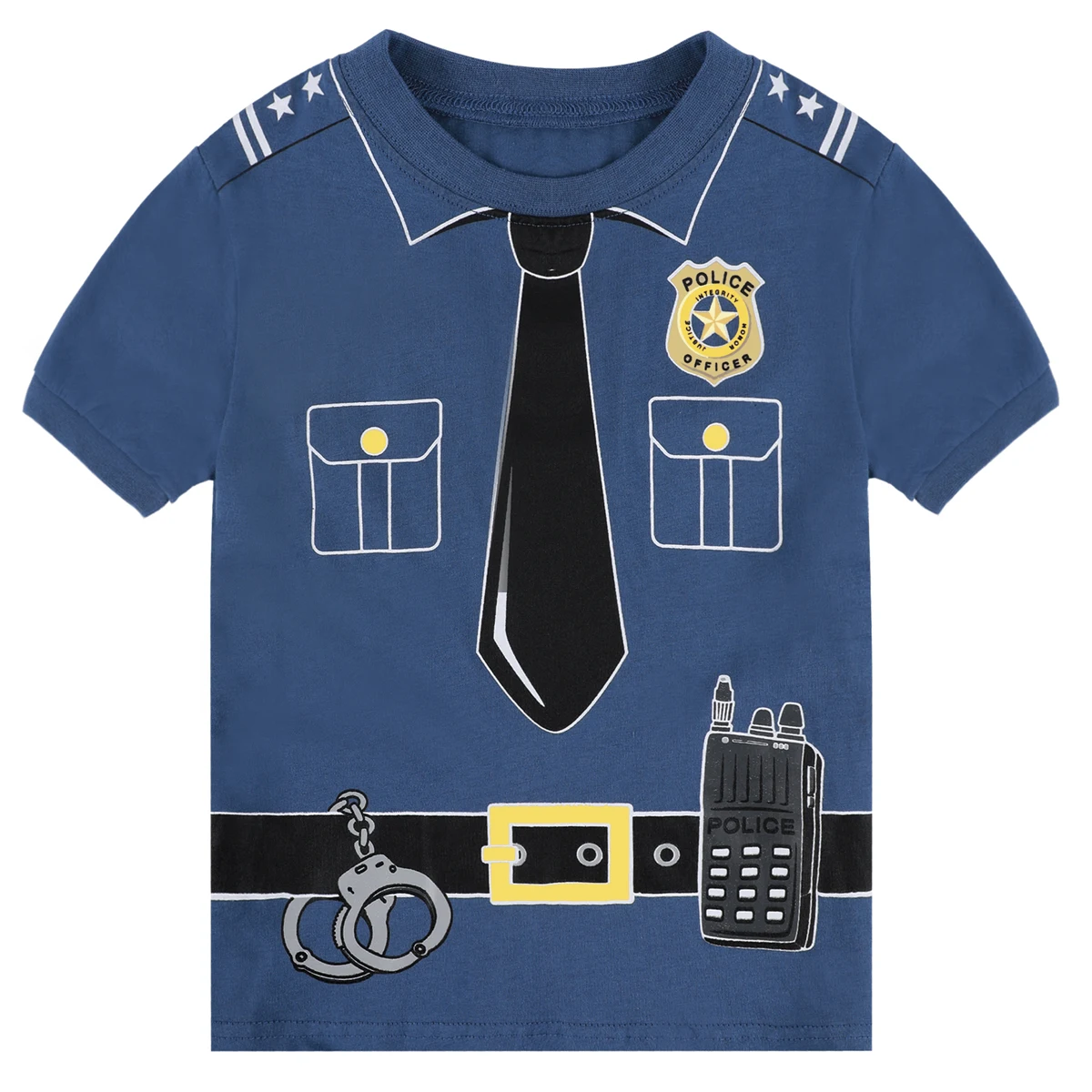 Set pigiama per bambini ragazzi poliziotto pigiameria bambino bambino pompiere pigiama Halloween manica corta pigiama set di abbigliamento Casual