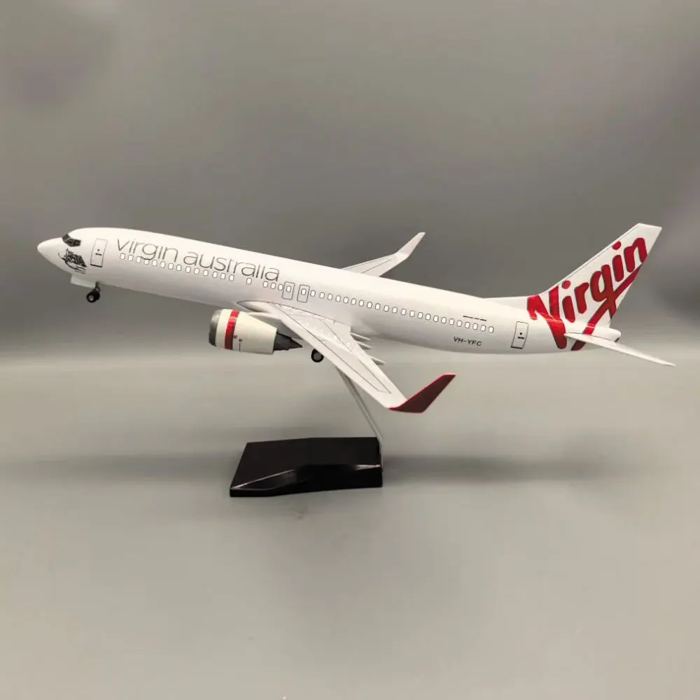 الراتنج طبق الاصل الطائرات 1/130 البلاستيك 47 سنتيمتر عذراء 737-800 من أستراليا نموذج طائرة جمع للمجموعات والعرضات