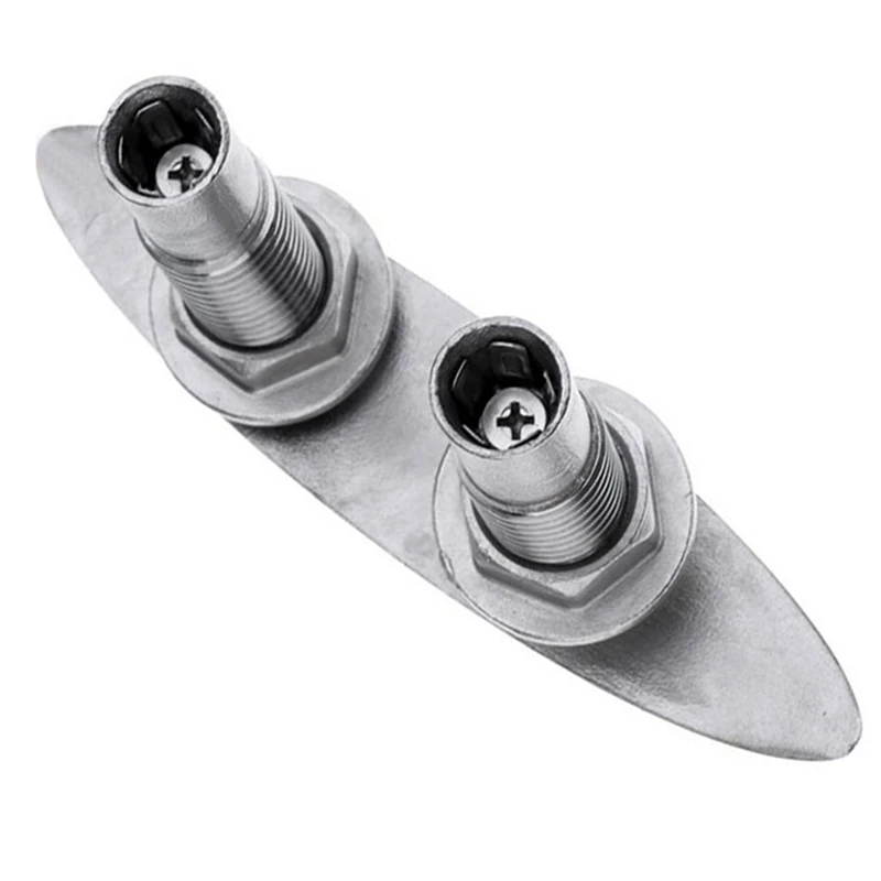 Pop Up Boat Cleats 316 Stainless Steel Marine Cleat 5 Inch Retractable Flush Mount For Yacht Dock view 4