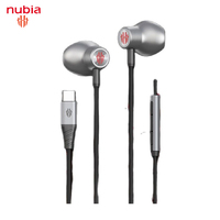 Original Nubia RedMagic Gaming Earphone Type-C Earbuds HiFi Earphone With Mic Headset For RedMagic 5G New Arrival