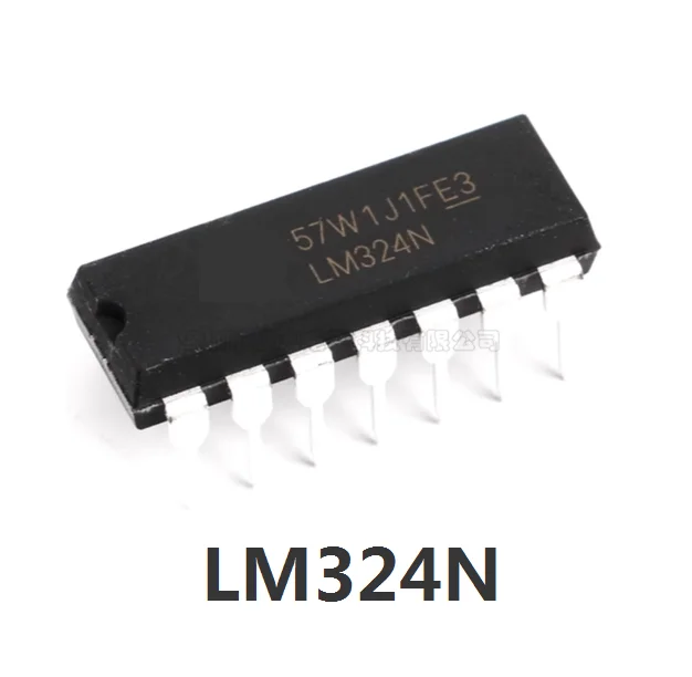 Free Shipping 10PCS LM324N DIP-14 324 LM324 Four channel operational Amplifier LM324P