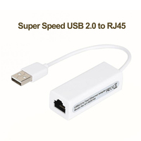 USB 2.0 Ethernet Adapter Network Card USB to Internet RJ45 Lan for Mac OS Android Tablet for PC Laptop Windows 7 8 10