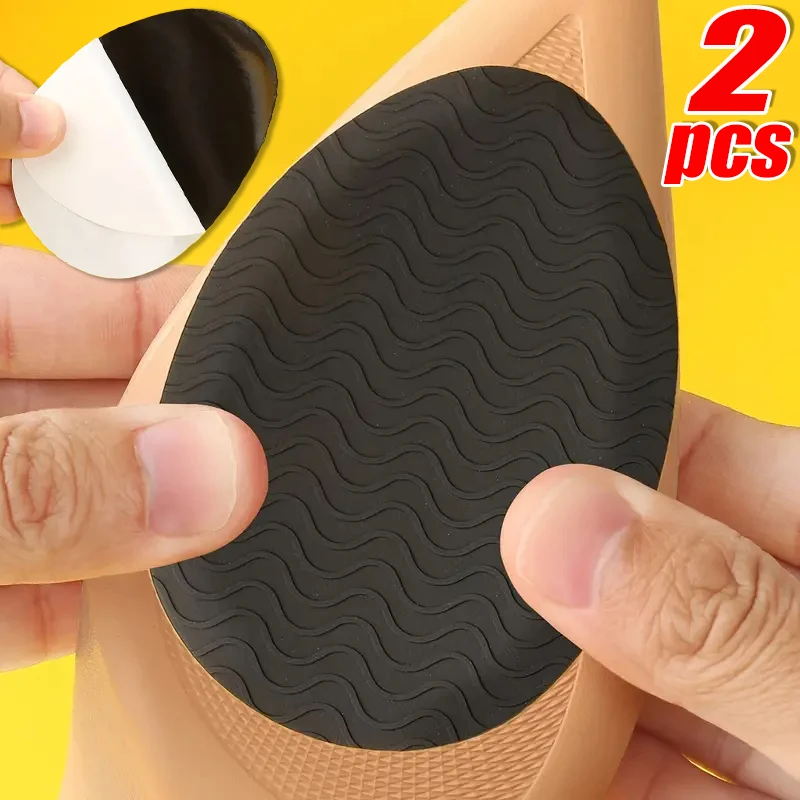 Non-Slip Wear-Resistant Shoes Mat Stickers Self-Adhesive Sole Protector High Heels Forefoot Sticker Silicone Rubber Soles Pads