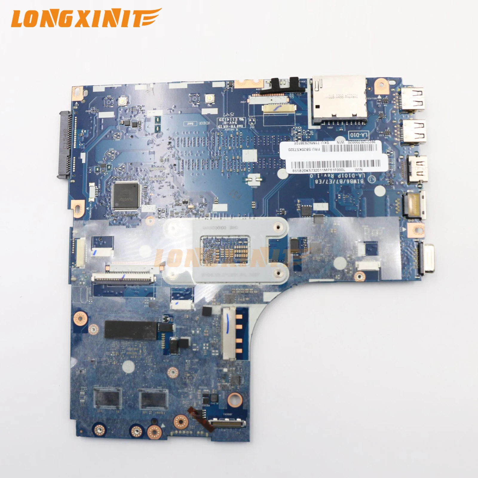 LA-D101P  For Lenovo  Ideapad B51-80 E51-80  Laptop motherboard With. CPU  i3-6100U i5-6200U i7-6500U GPU R5 M330 2GB