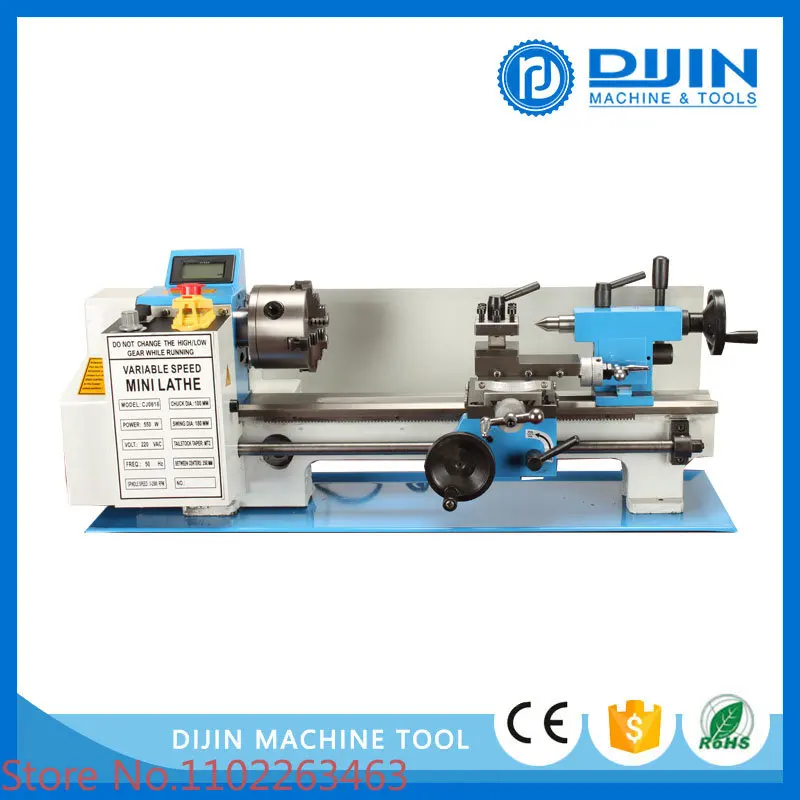 Mini lathe infinitely variable speed lathe Small horizontal lathe Household lathe Metal lathe CQ0618