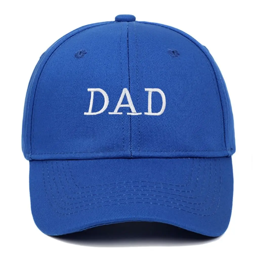 Fashion DAD MOM Embroidery Pure Cotton Baseball Cap Fashion Women Men Hat Visors Snapback Cap Sun Hat Breathable Outdoor Caps