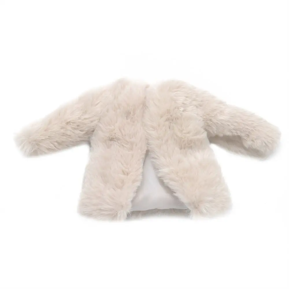 Vêtements de poupée pour enfants, cadeaux décontractés, robe d'hiver, manteau Long, pardessus de poupée, veste douce et chaude, manteau en peluche, 1/6