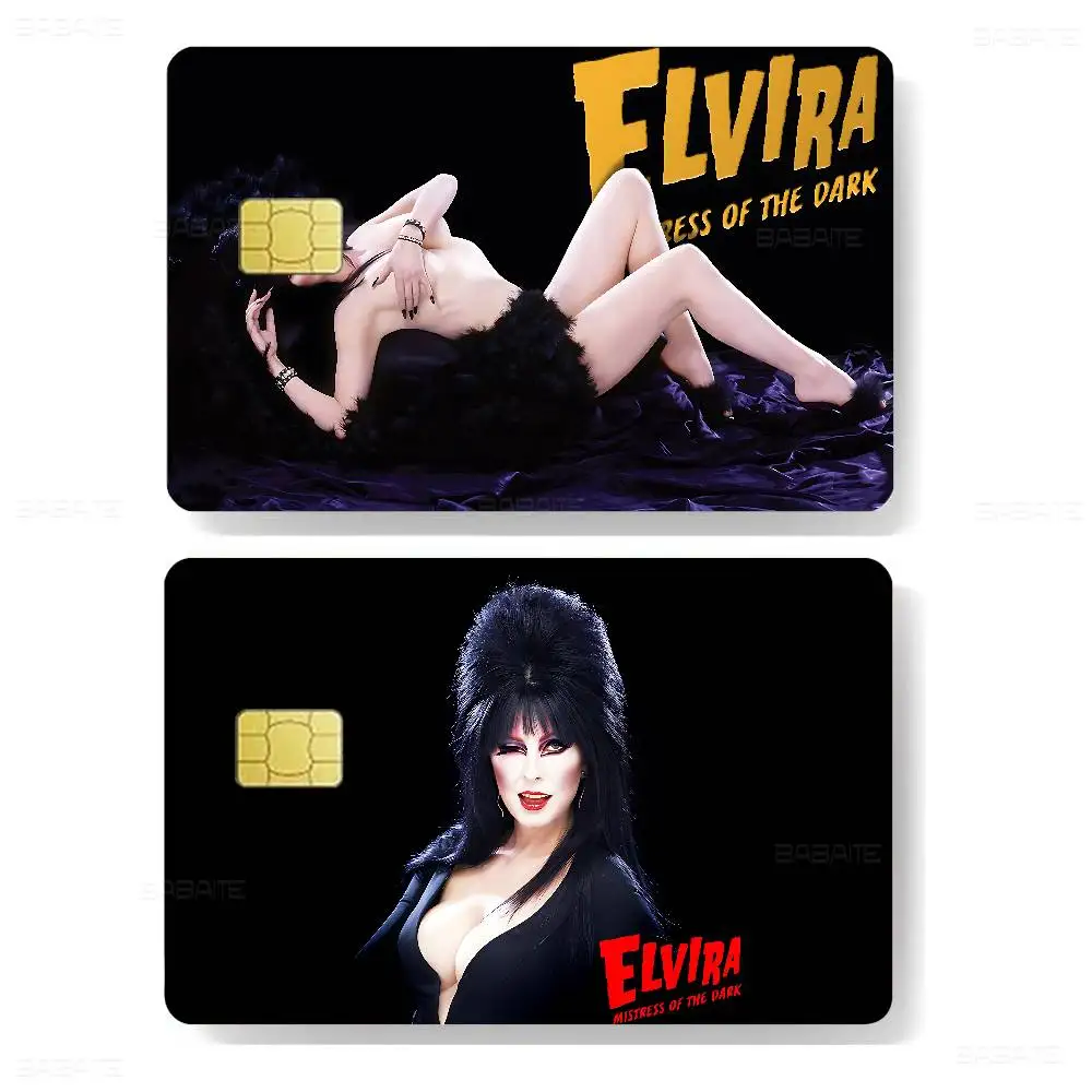 فيلم E-Elvira M-Mistress Of D-Dark لعبة غطاء الفيلم ملصق حافظة لشريحة صغيرة بطاقة الخصم الائتمان الجانب الأمامي #3