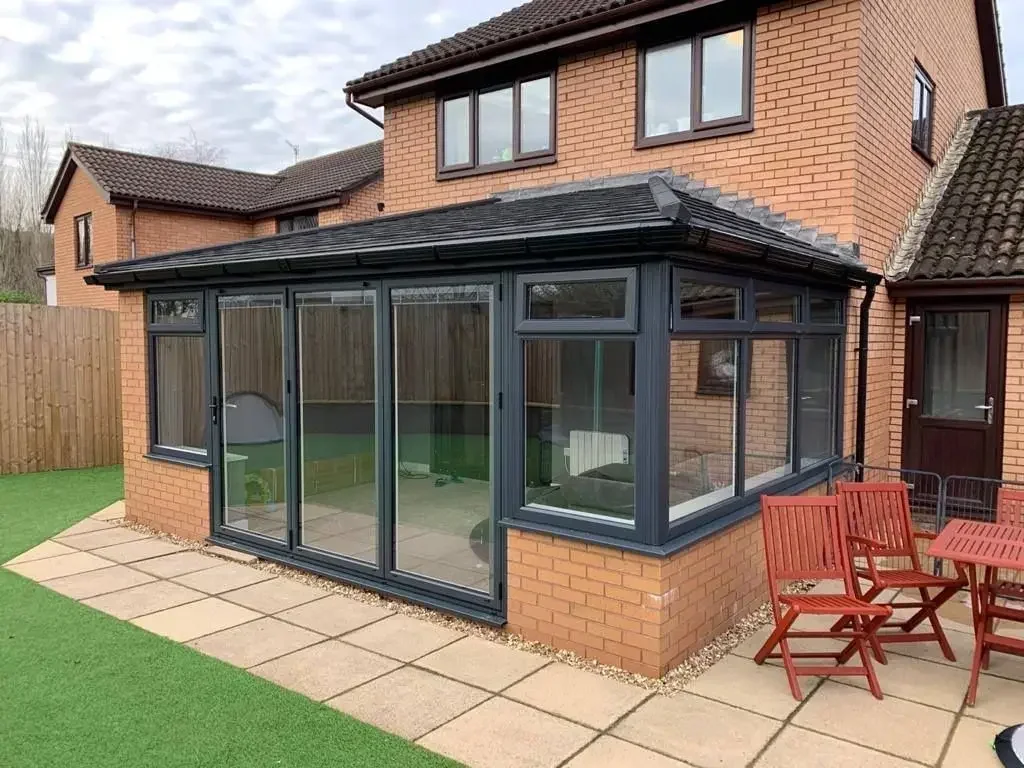 Folding Door Thermal Break Aluminium Folding Accordion Doors for Houses Custom Exterior Double Tempered Glass Bifold Door