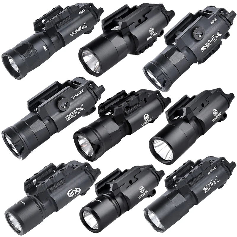 

Tactical SureFir X300 Ultra X300V X300V-IR X300UH-B XH15 XH35 Pistol Gun LED Light Fit 20mm Rail Airsoft Hunting Flashlight