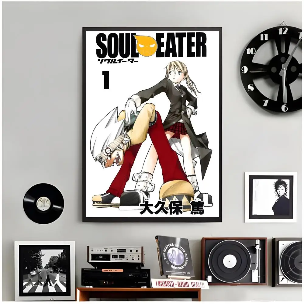 shonen battle S-Soul Eater Poster Modern Wall Art Home Decor Living Room Decorative Print Unframed