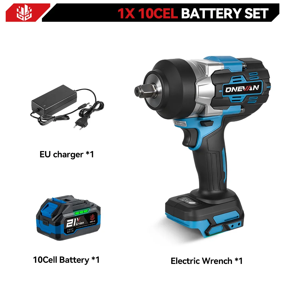ONEVAN 2800N.M Borstelloze Elektrische Slagmoersleutel 1/2Inch Draadloze Momentsleutel Schroevendraaier Power Tool Voor Makita 18V Batterij pin