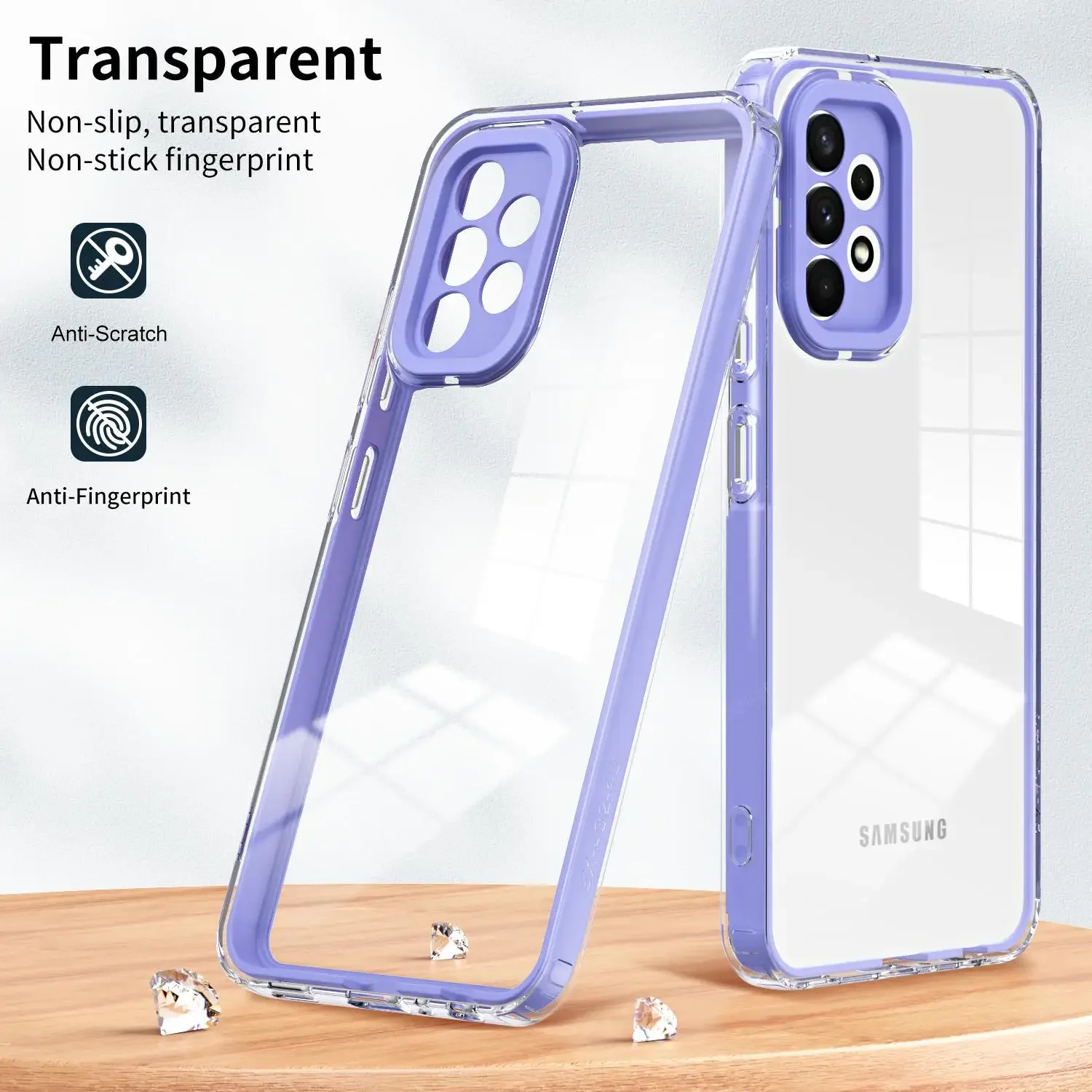 360 ° Shockproof Case For Samsung Galaxy A55 A35 A25 A15 A05 A73 A72 A54 A53 A52 A34 4 5G 2022 Luxury 3-in-1 HD Transparent Case