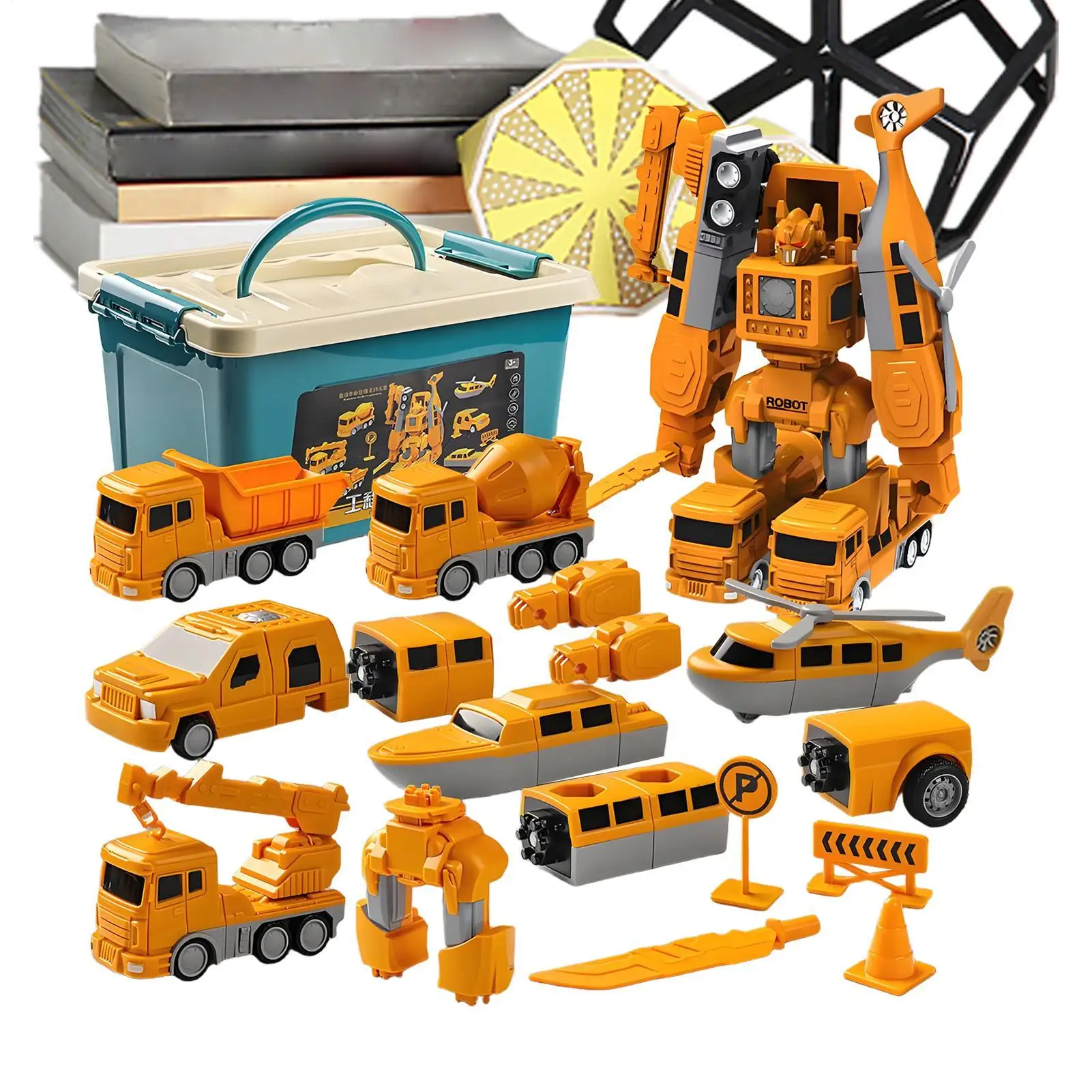 

Инженерная машина для мальчиков, робот, строительные блоки, магнитный трансформирующий инженерный автомобиль, собранная игрушка для учеников, детей, жизни