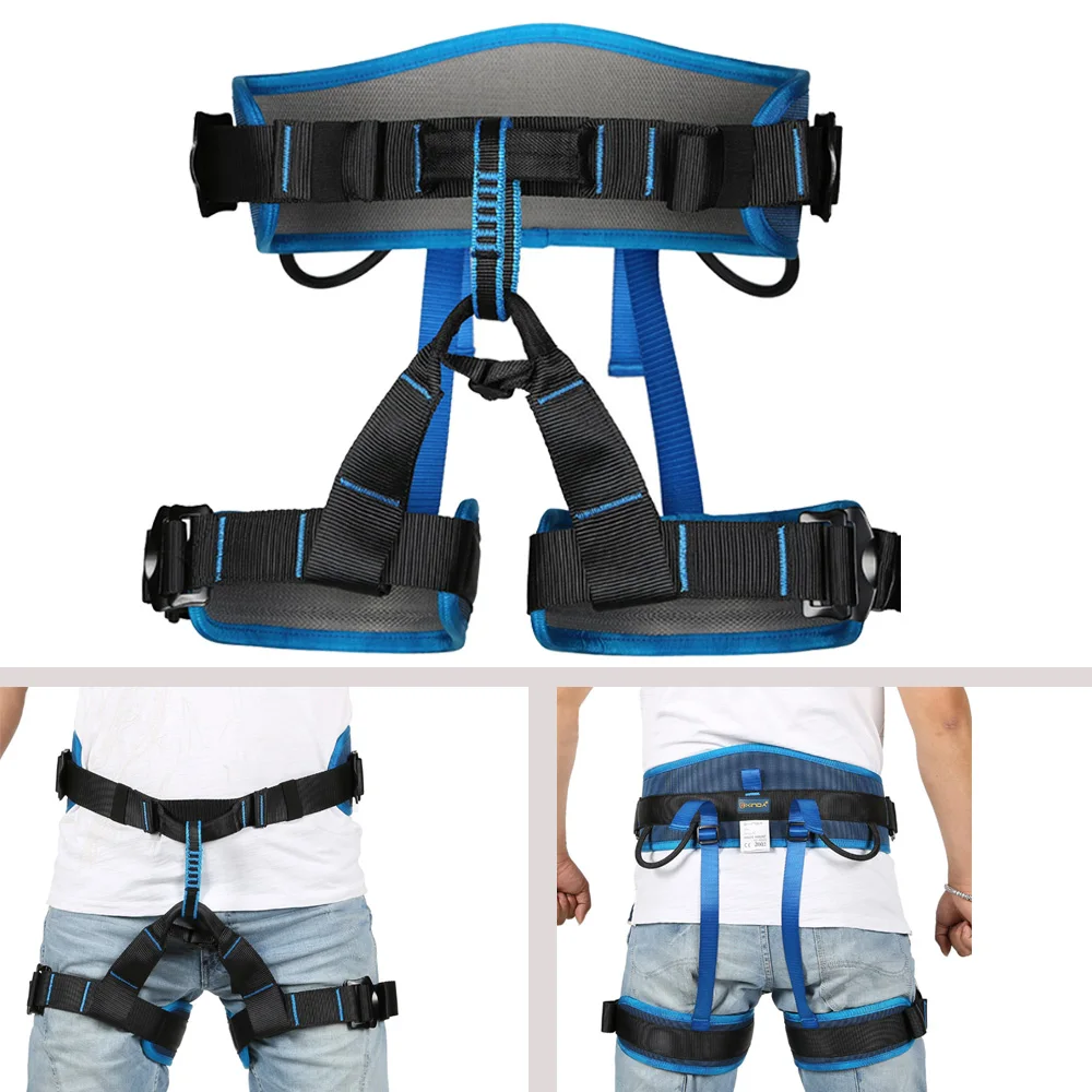 Rock Climbing Harness Seat Expand Training Half Body Harness Tree Climbing Rescue Rappelling Protective Survival Safety Belt