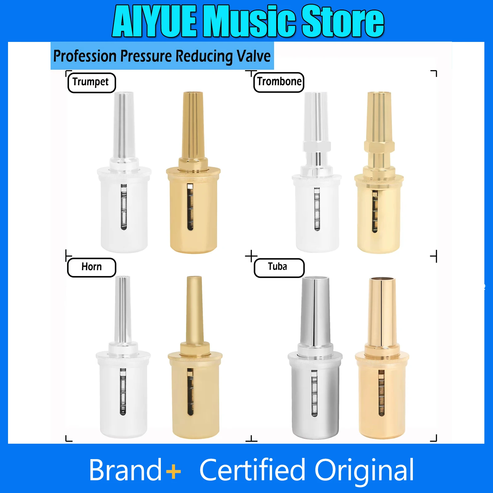 

Редукционный клапан, труба, тромбон, баритон, туба, рог, мундштук, декомпрессия, тренажер для упражнений для начинающих, латунные детали