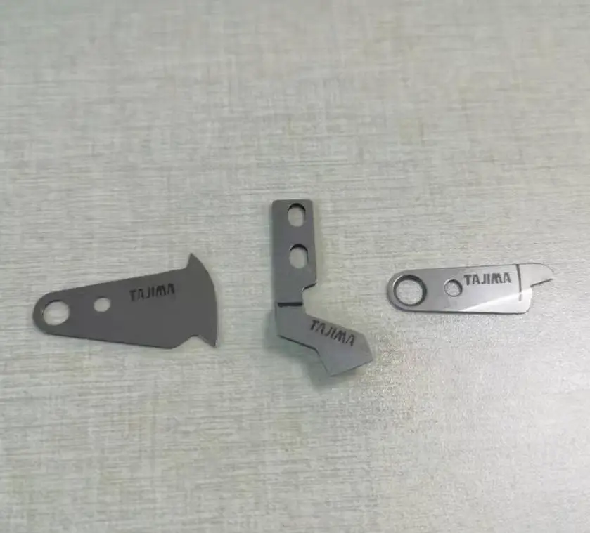 

2 шт. высококачественных запасных частей для вышивальной машины Tajima: набор из 3 ножей (подвижный и фиксированный ножи)
