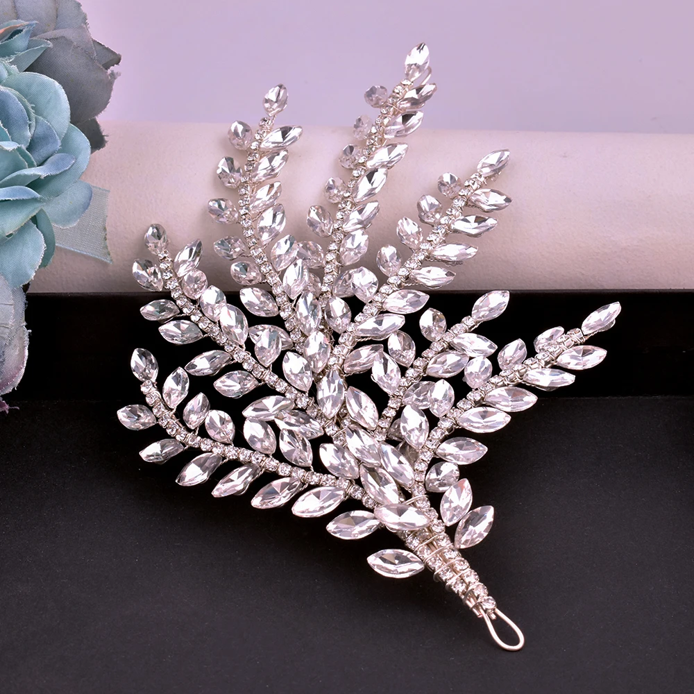 

DZ139 1/2 PCs Wedding Headdress Bridesmaid Bride Tiara Luxury Rhinestone Headband for Bridal Princess Headwear Women Headdress