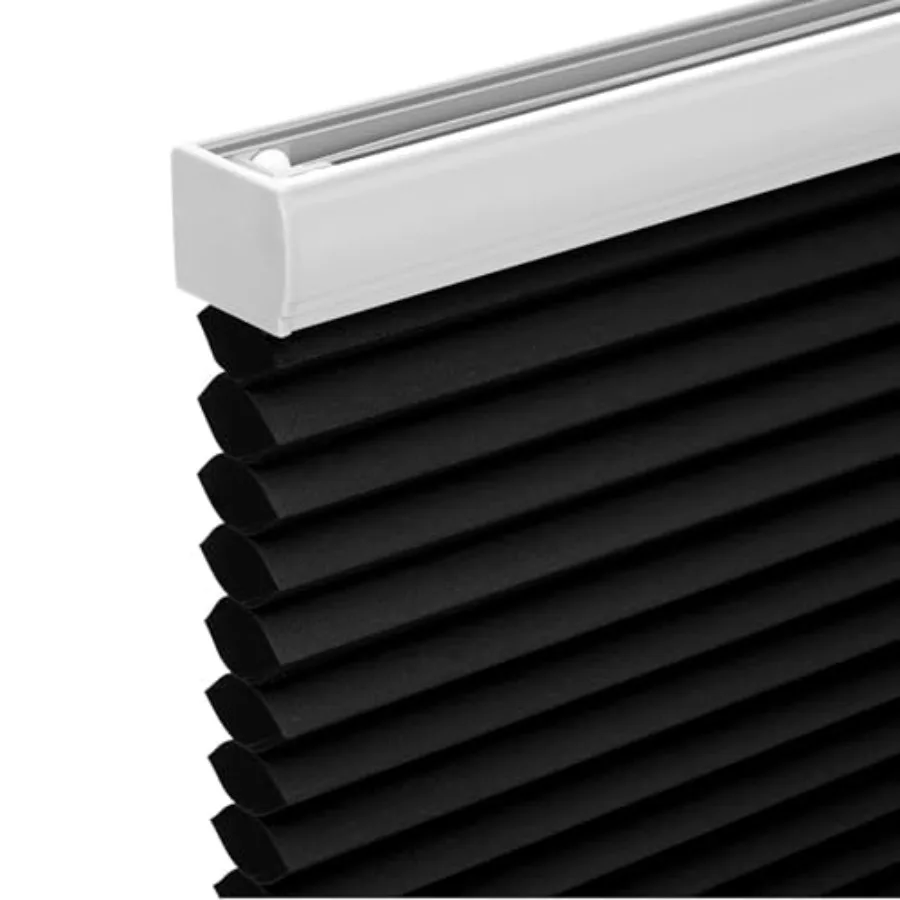 

Cordless Cellular Shades, Honeycomb Shades for Windows, Pull Down Pleated Blinds, Easy to Install for Indoor Windows and French