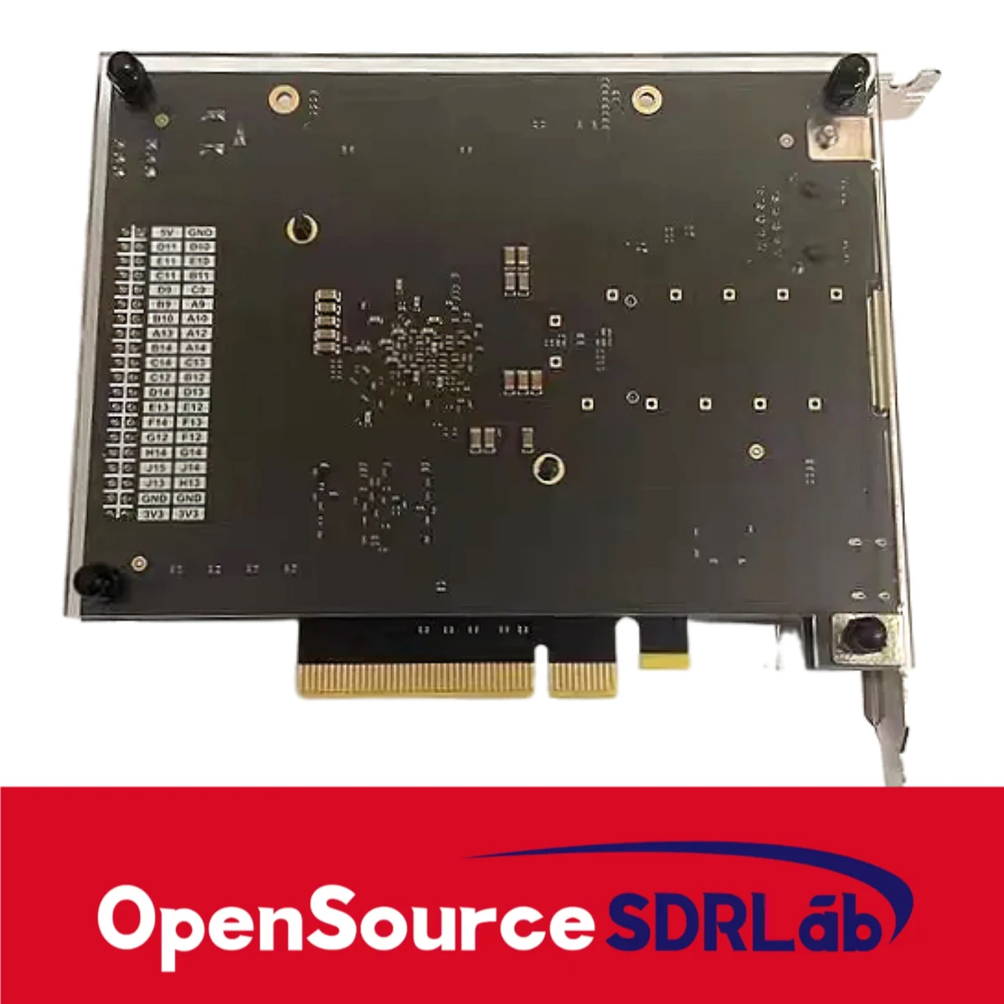 لوحة تطوير OpenSourceSDRLab KU5P FPGA XCKU5P FMC HPC QSFP28 100G منفذ بصري PCIE3.0