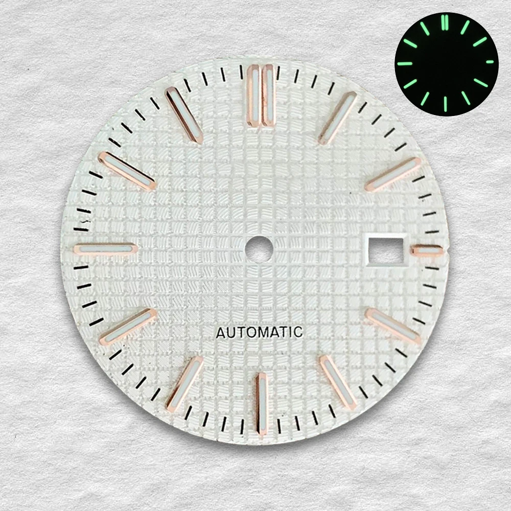 Esfera con logotipo de reloj S de 31,8mm de alta calidad, adecuada para movimiento automático NH35, accesorios de modificación de reloj japonés