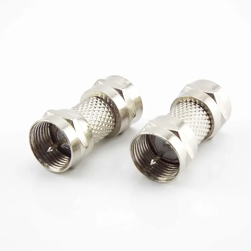 Vernikkeld F Type Stekker Connector Socket naar RF Coax TV Antenne Vrouwelijke RF Adapters Zilver Zinklegering Stekker