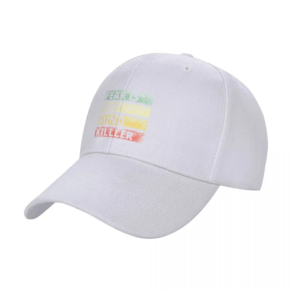 

FEAR IS THE MIND KILLER, vintage color text Baseball Cap Golf Wear Christmas Hat For Man Women's