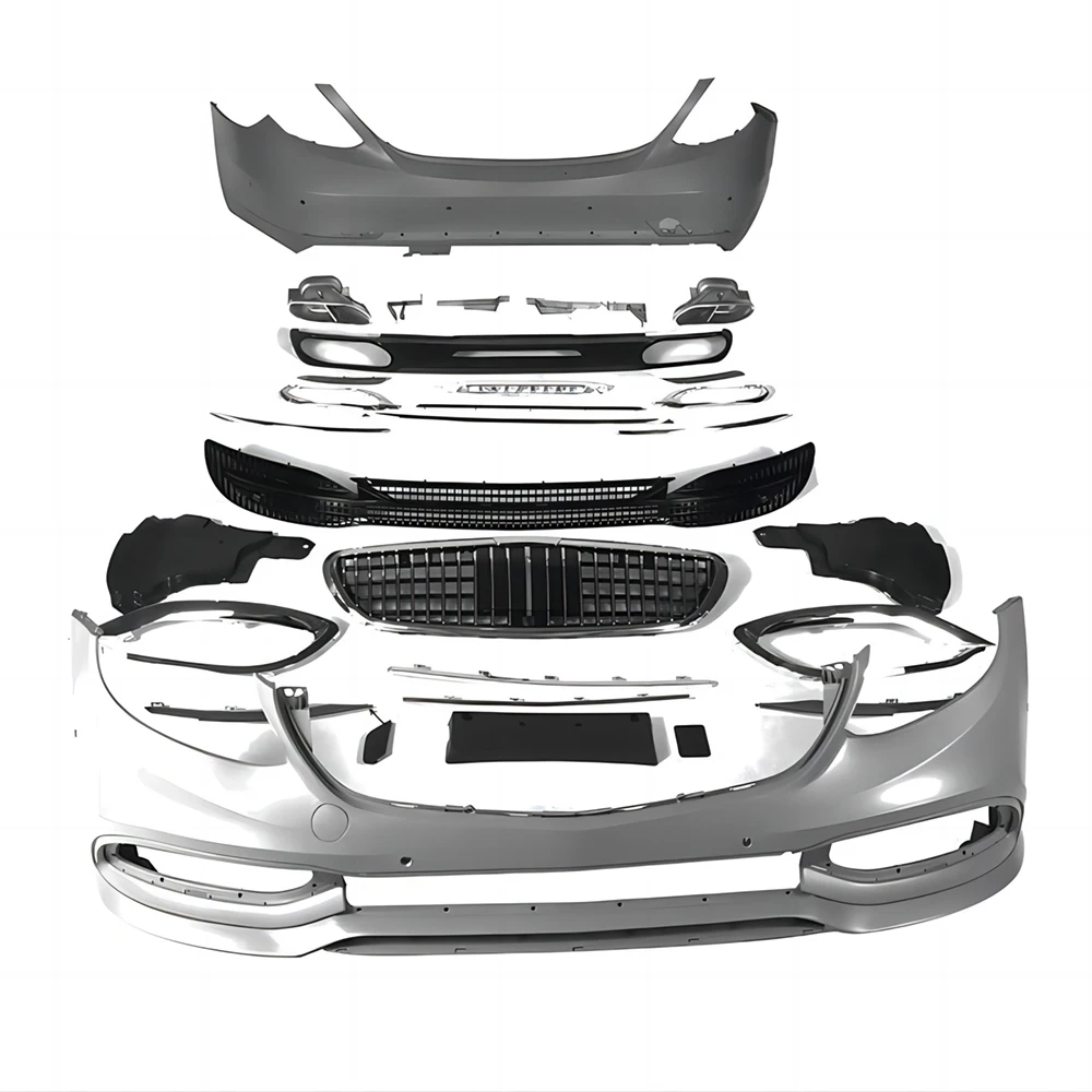 

Full Body Kit For Benz E Class W213 E200 E250 E300 E350 E400 16-19 Upgrade to VS Style Front Rear Bumper