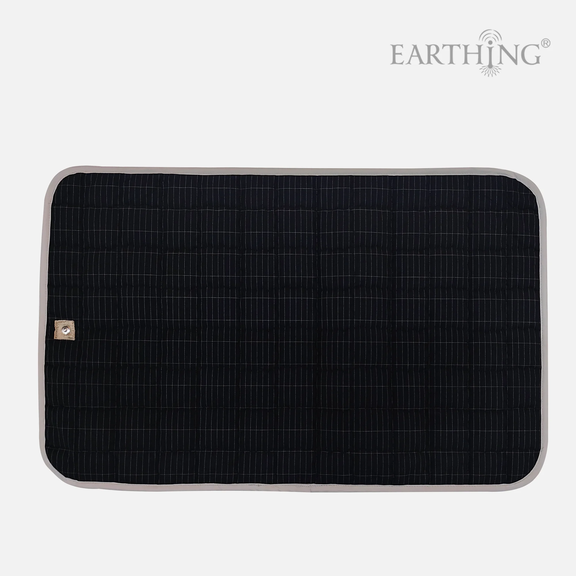 Quilted Silver Yarn Earthing Throw Pad,Super Soft Conductive Seat Pad,EMF Shielding Grounding Mat,Home Wellness Accessory