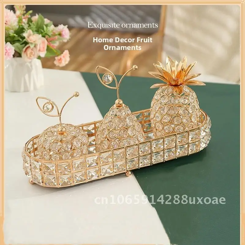 

Creative Crystal Crafts Apple Sydney Pineapple Style Home Decoration Decoration Scene Layout