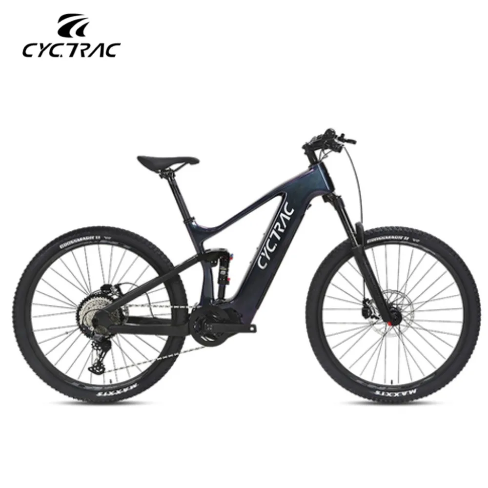 TWITTER-Full Suspension Mountain E Bike with Hydraulic Remote Control Seatpost, Bafang M510Motor, EM10 12S, 36V, 20A, 250W