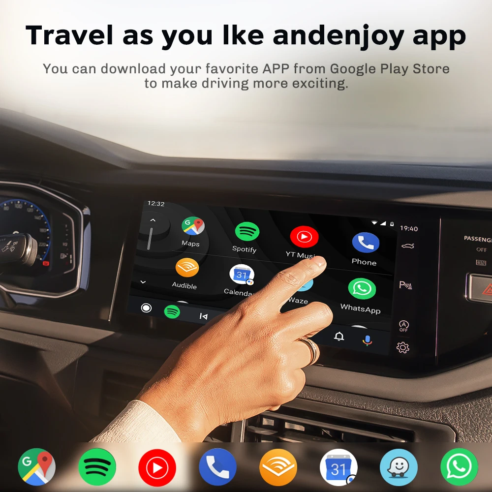 MMB Mini Android Auto Smart Adapter Bedraad naar Draadloos 5.8/2.4GHz WiFi Bluetooth 5.2 WiFi Plug en Play Accessoires voor VW Audi