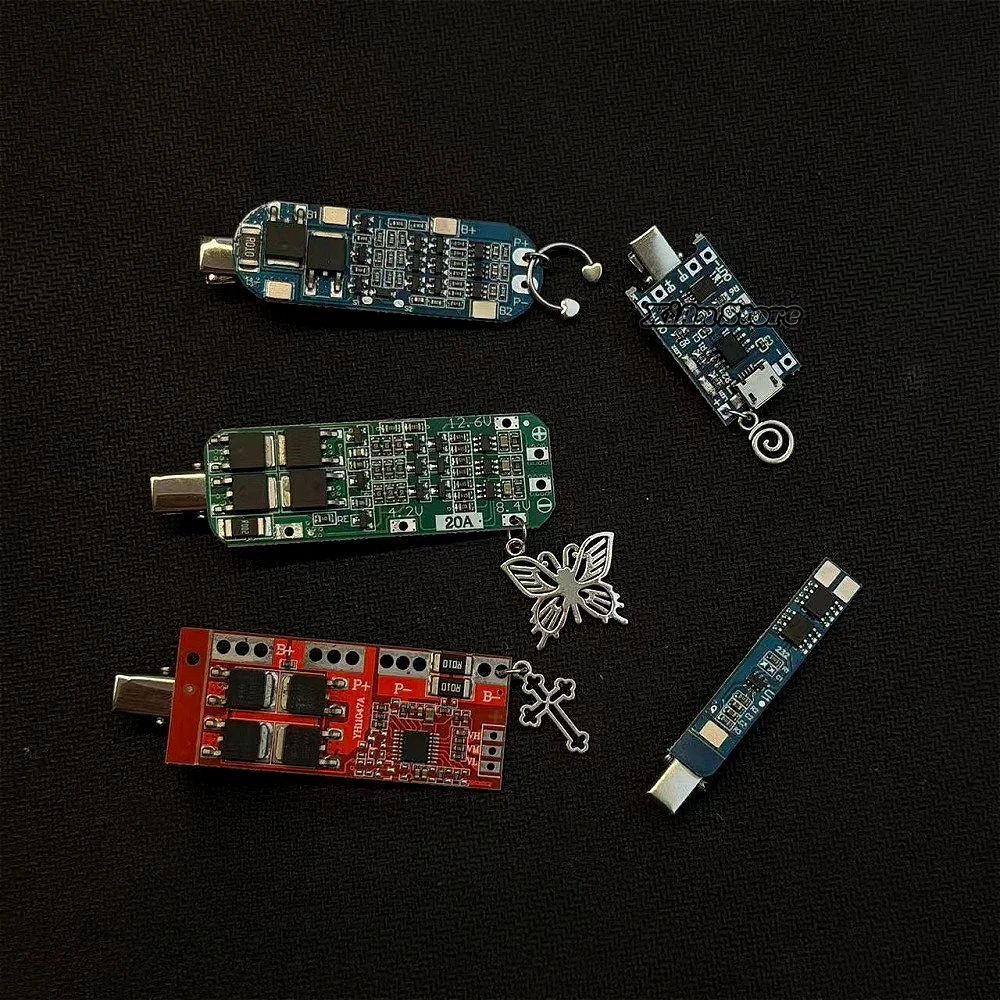 Tech Inspired Accessories - Accessoires décoratifs punk cyberpunk Y2K, électroniques,