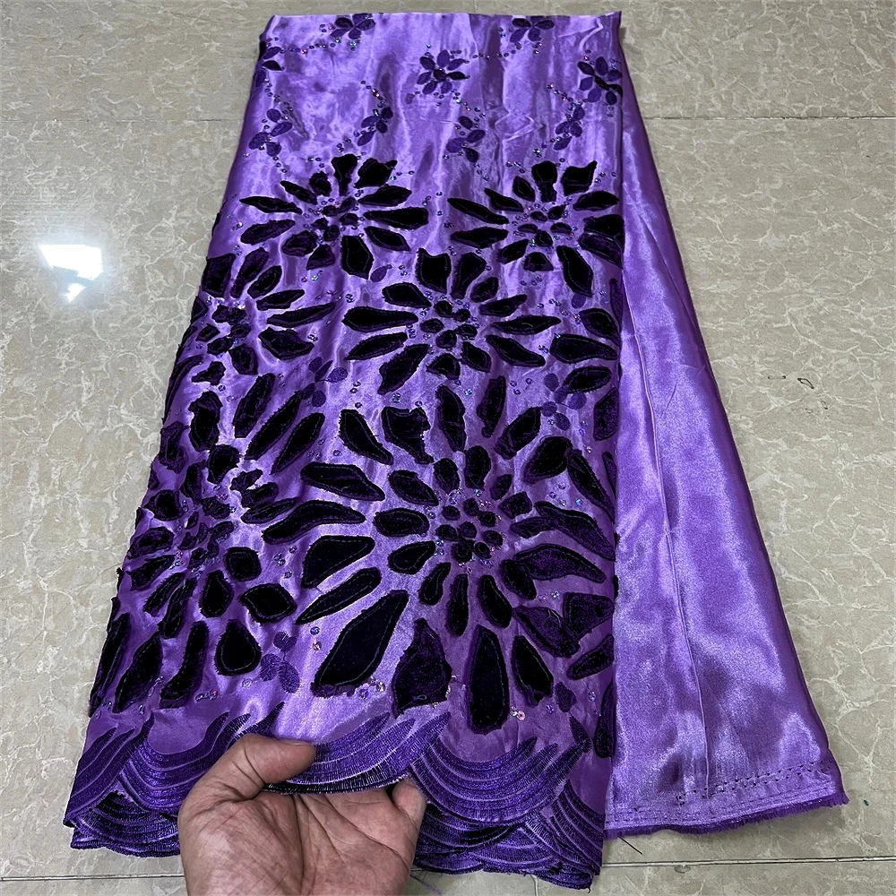 Bestway Latest African Lace Fabric 5 Yards 2024 High Quality Swiss Embroidery Nigerian Robe Tailoring Material French Tulle Lace