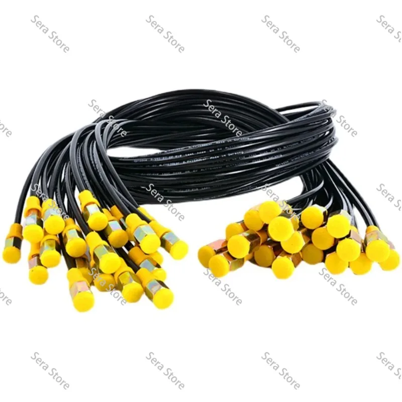 Hydraulic System Test Tubing Pressure Gauge Line High Pressure Test Hose 63Mpa 630BAR Pressure Test Connector Excavator Parts