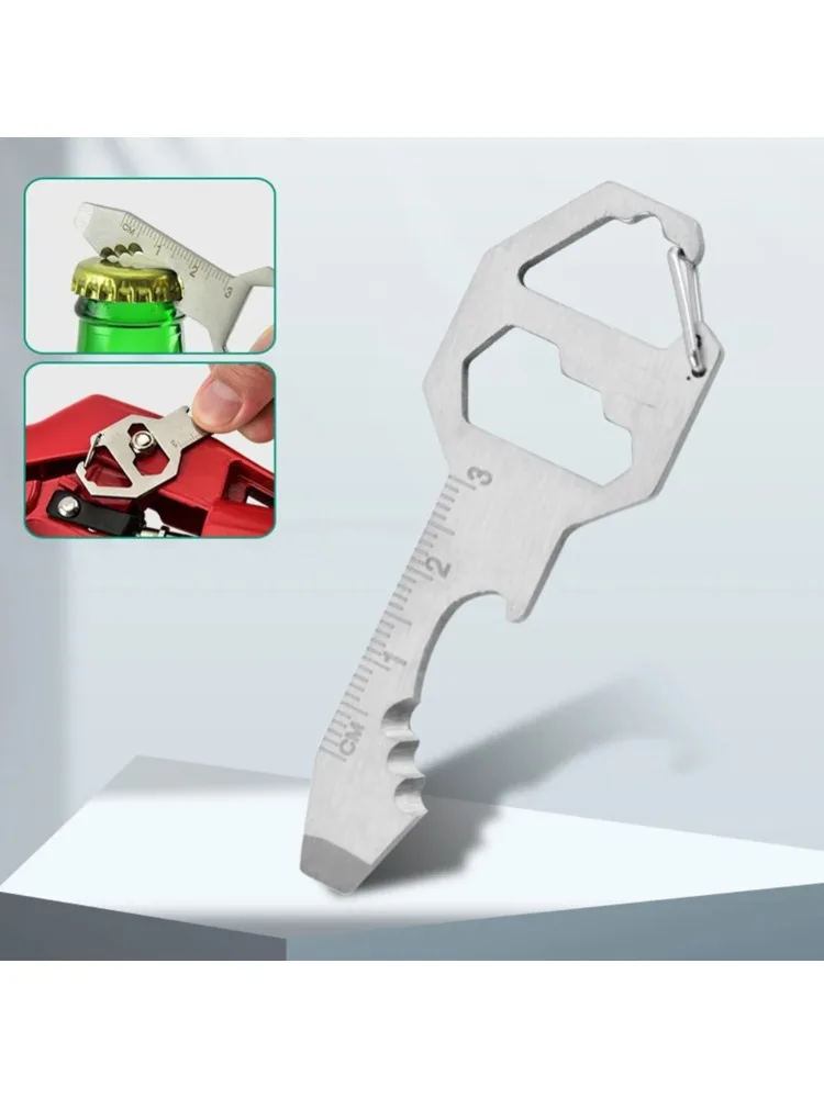 1PC Kompaktowy otwieracz do butelek Outdoor Survival Klucz Śrubokręt Kieszonkowy EDC Wielonarzędziowy brelok do kluczy Outdoor Survival Gear Gadżet — zdjęcie 2
