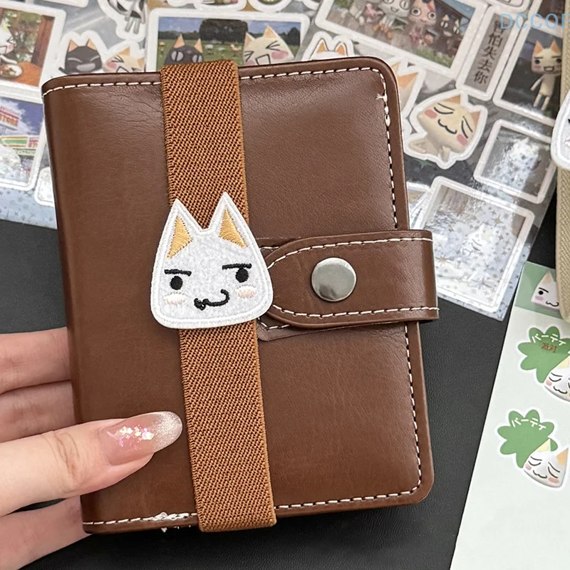Cartoon Kitten Notebook Decoratie Bandjes Elastische losbladige Notebook Band Bindend Touw Bindmiddel Riem Hoge kwaliteit Notebookriem