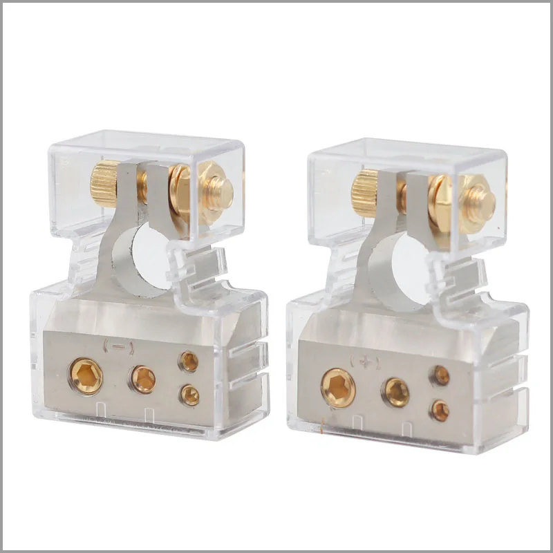 

Positive and negative car audio modified battery head clip connector pile