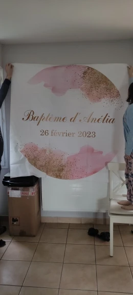 Baby First Holy Communion Round Custom Backdrop Baptism Cross God Bless Decor Photography Background Prop Photo Studio Photocall