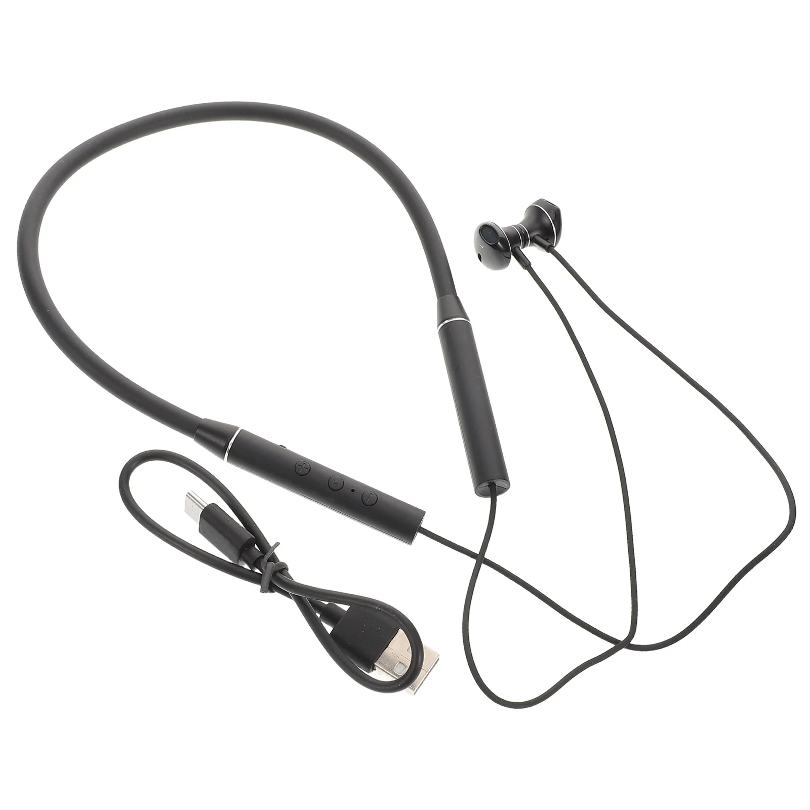 

Noise Cancelling Earphones White Sweatproof Neckband Long Life For Running Gym Cycling Travel Sports In-Ear