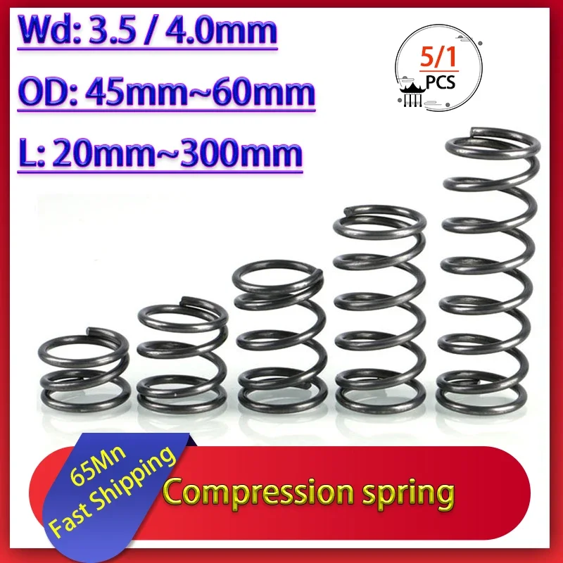 

Wire diameter3.5mm 4.0mm 65MN Strong Spring Steel Pressure Compression Spring Shock Absorption Return Spring Customizable