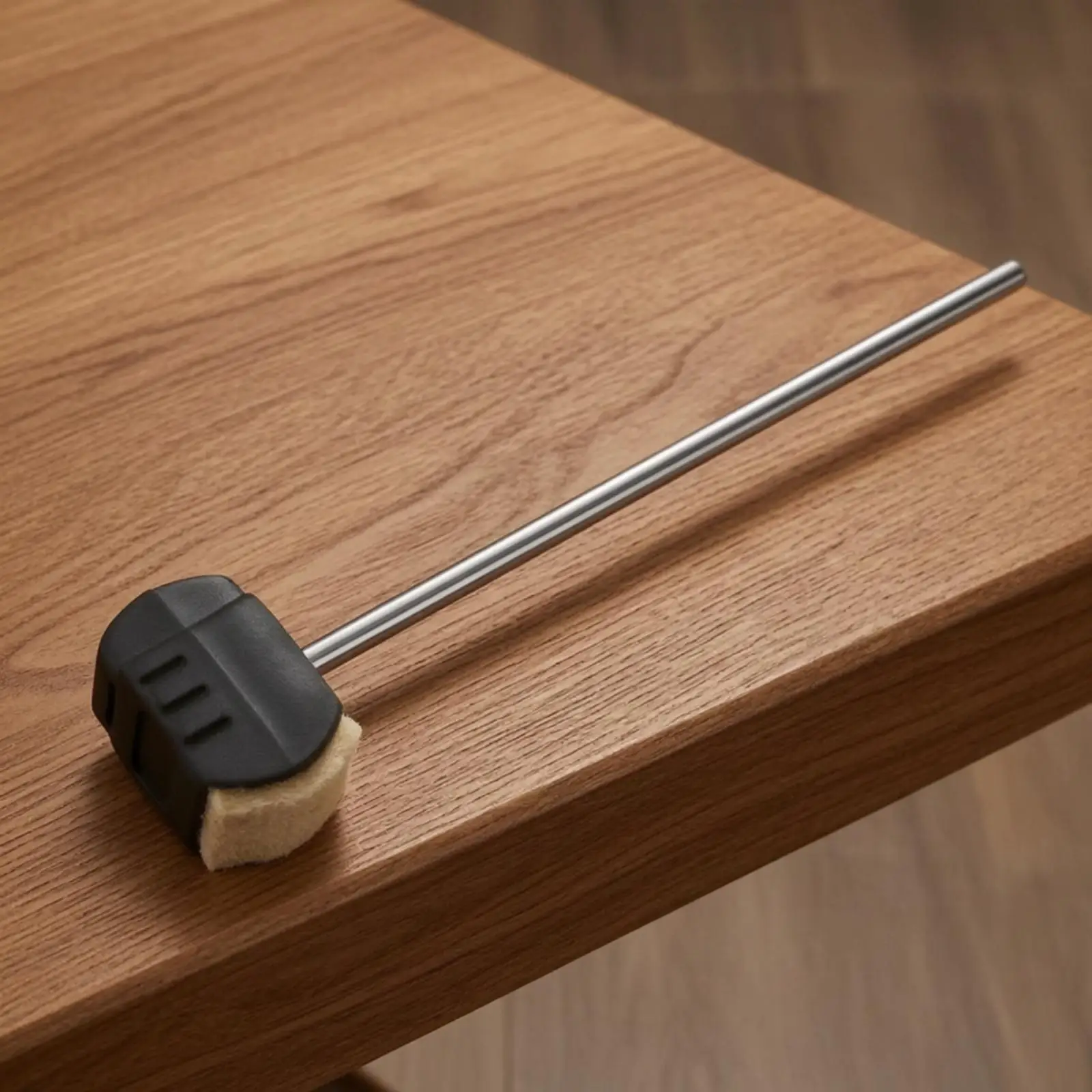 Drum Pedal Beater with Metal Shaft Replacement Felt Bass Drum Beater Sturdy Hardware for Drummers, Practice Rooms