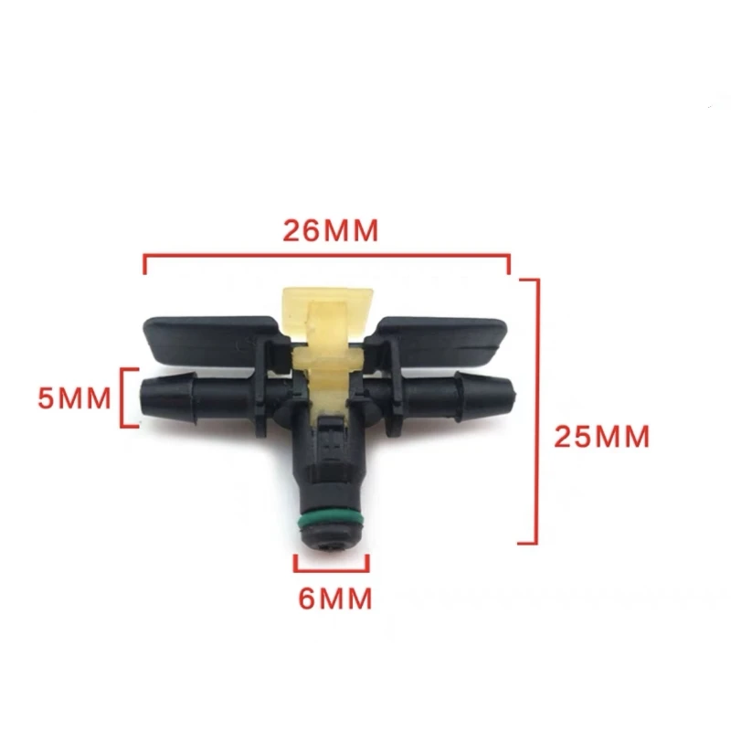 Diesel Common Rail Injector Nozzle Oil Return Joint T and L Type Tube Connector for Delphi