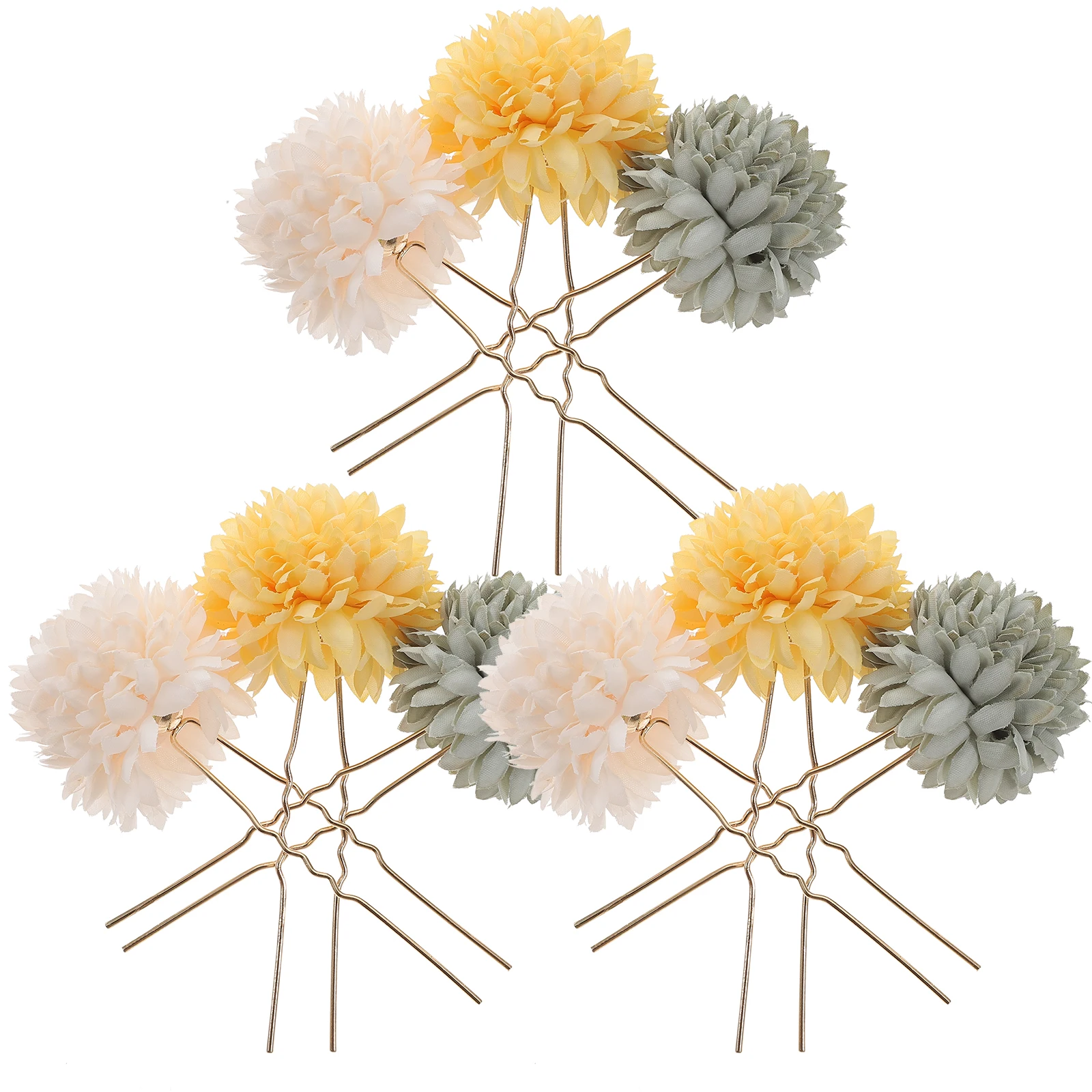 

U Shape Pin Flower Accessories For Women Wedding Fork Vintage Chinese Style Jewelry Bridal Hair Clips Prom Hairpin