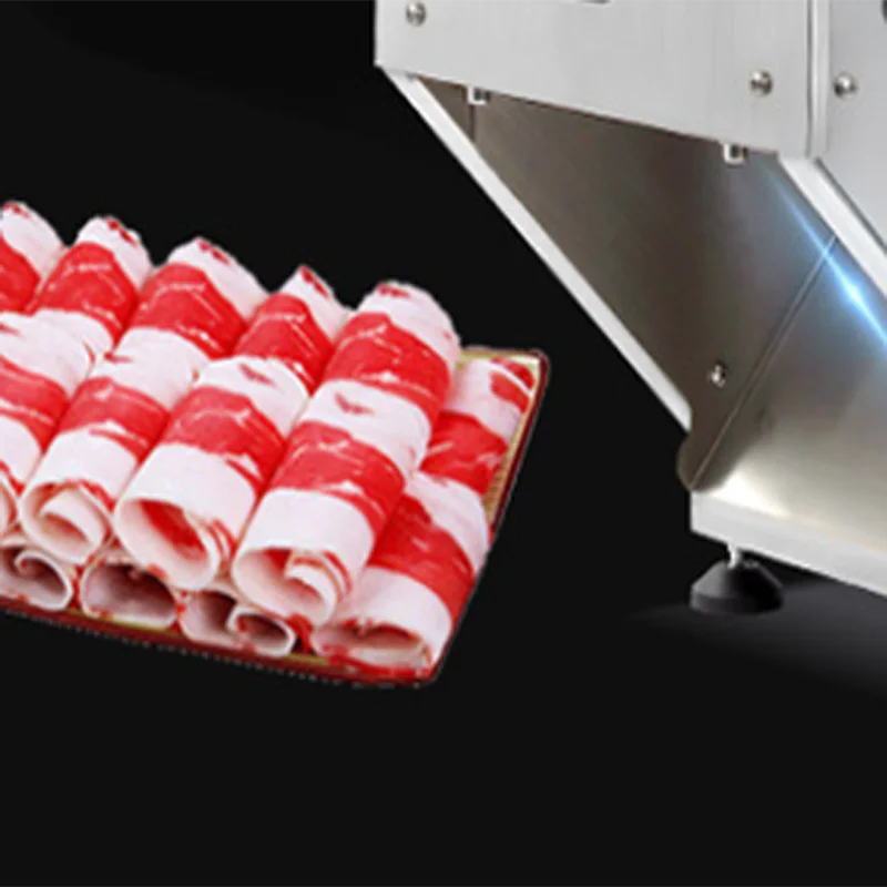 Heavy Duty Mutton Bacon Slicer 71KG Net Weight Compact Size Meat   Processing Equipment