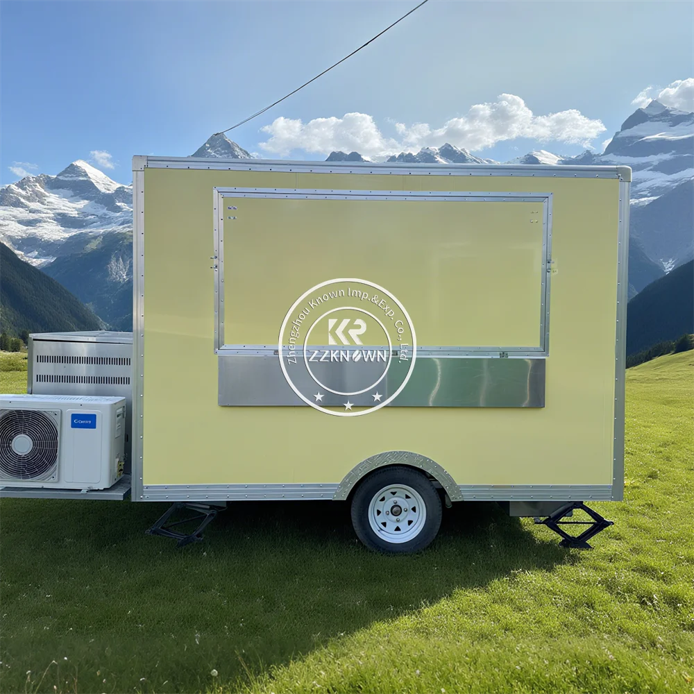 

Мобильный концессионный прицеп для еды, прицеп для закусок, пиццы, грузовик для уличного общественного питания, грузовик для фаст-фуда на заказ с полной кухней