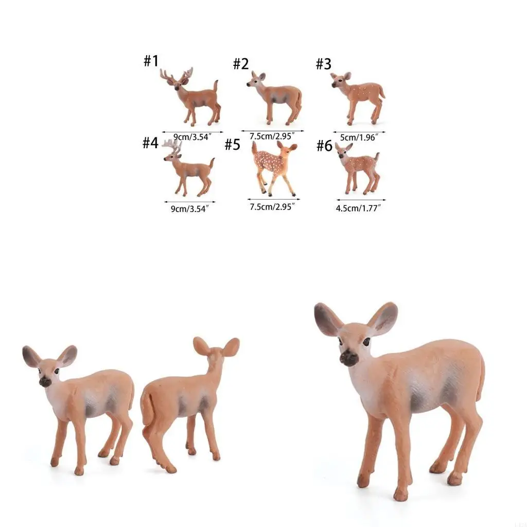 L43A Artificial Animals Figures Creatures Cake Toppers Ornaments Home Decoration