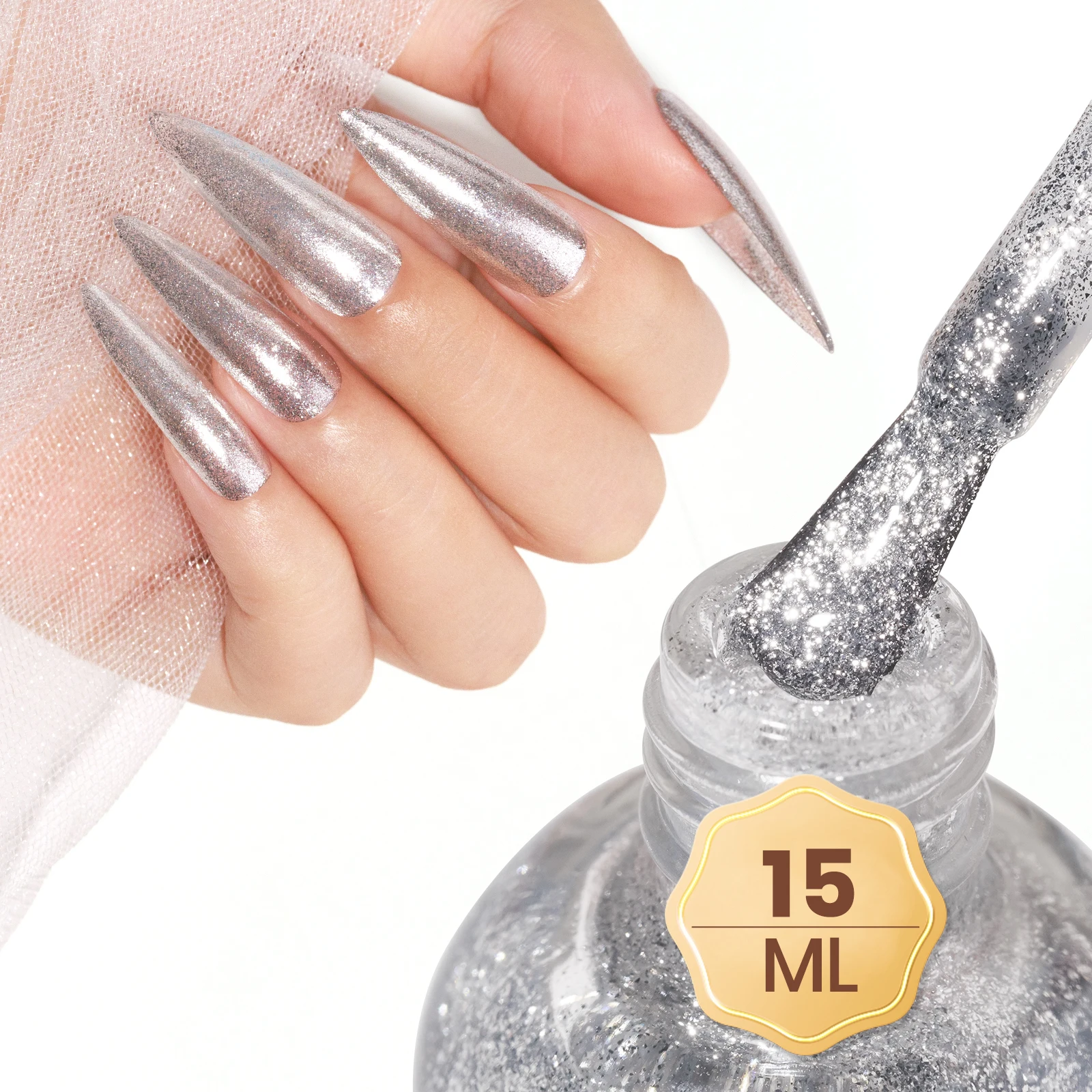 MIZHSE 15ML Glitter Nagellak Losweken Klassieke Neon Effect Semis Permanente Nagellak Zonder UV Lamp Sneldrogende Vernis