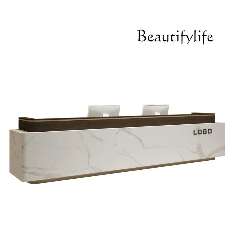 X36 Company Front Desk Reception Desk Catering Shop Bar Simple Modern Beauty Salon Front Desk